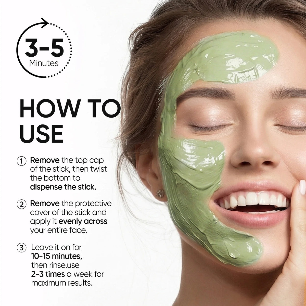 Volcanic Clay Stick Mask for Pores, Acne & Blackheads