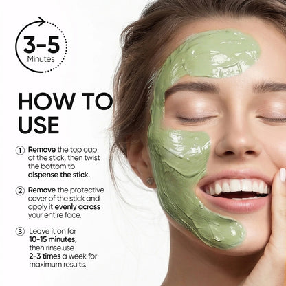 Volcanic Clay Stick Mask for Pores, Acne & Blackheads
