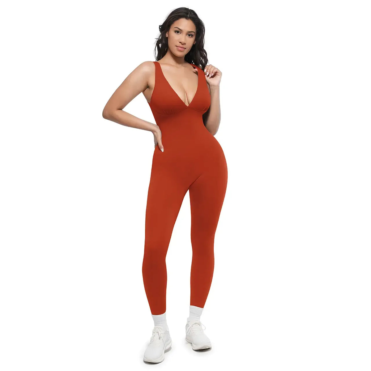 Deep V Sculpting Shapewear Bodysuit – Smooth, Lift & Shape Effortlessly