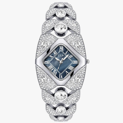 Luxury Full Diamond Bangle Bracelet Watch