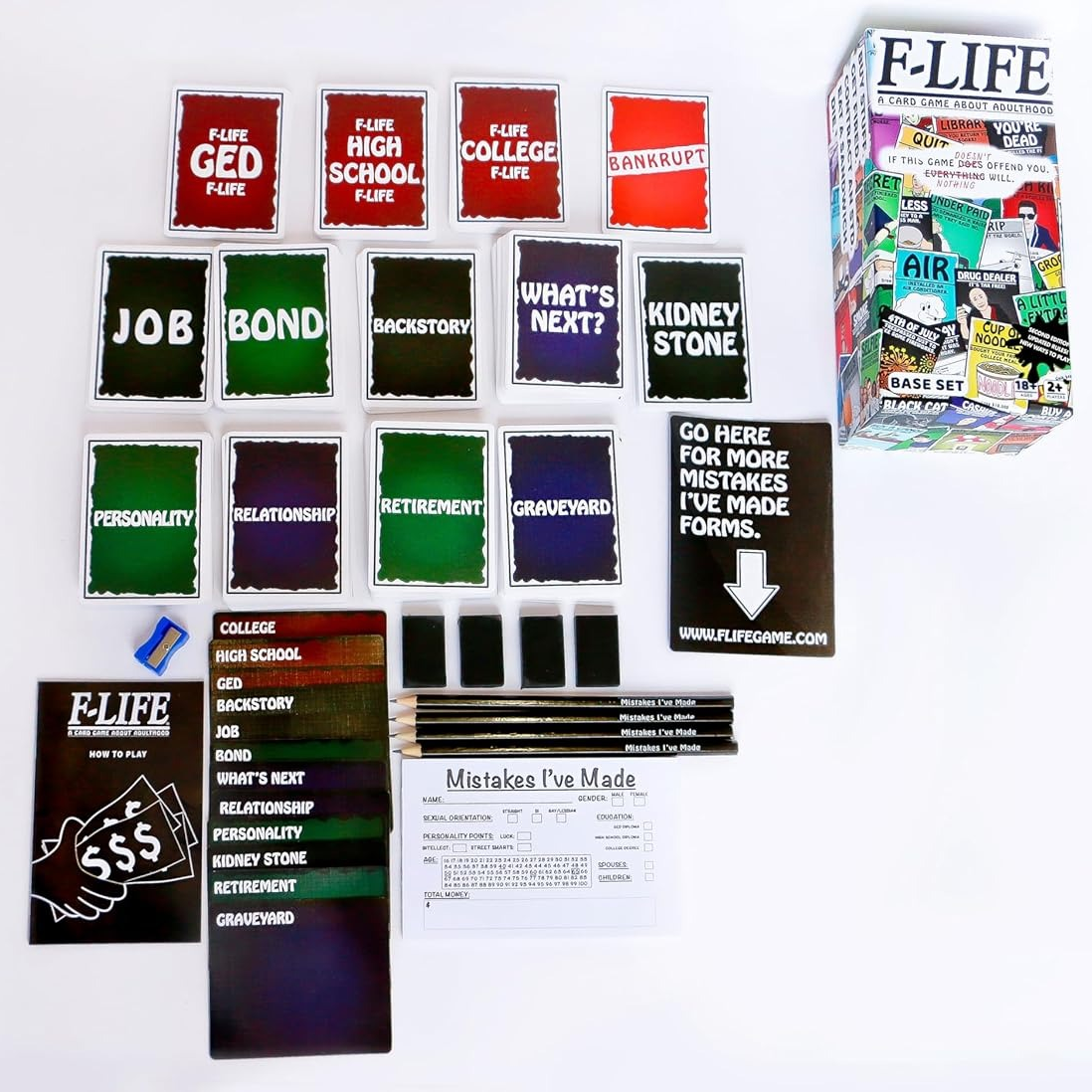 F-Life: Hilarious Card Game About Adulting & Life Challenges