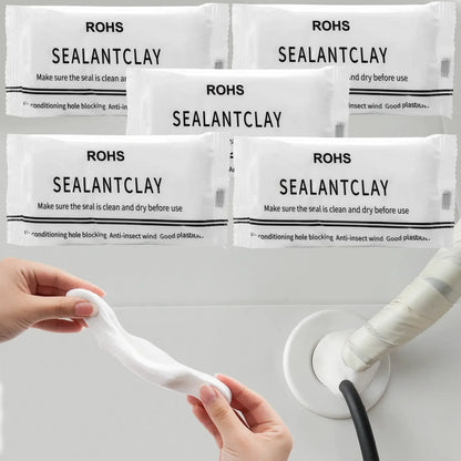 6 PCS Waterproof Seal Putty for Wall Holes & Pipe Repairs – Moldable, Fast-Curing Leak Repair