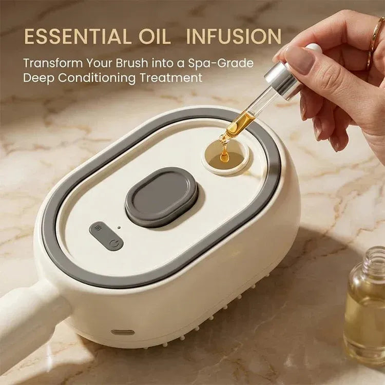 Electric Mist Scalp Massage Brush for Smooth Healthy Hair