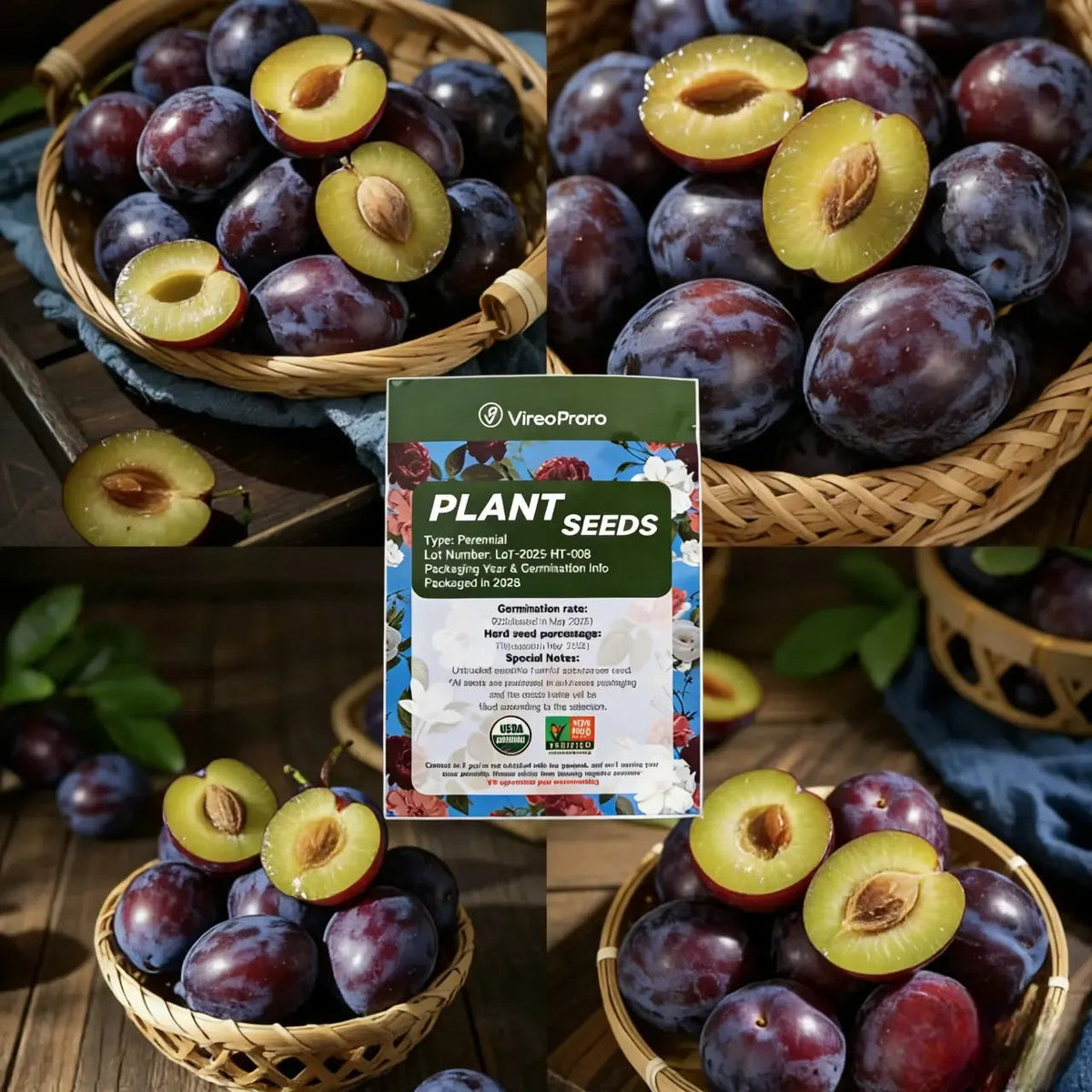 Plum Growing Kit – Sweet Fruit Tree for Home Garden
