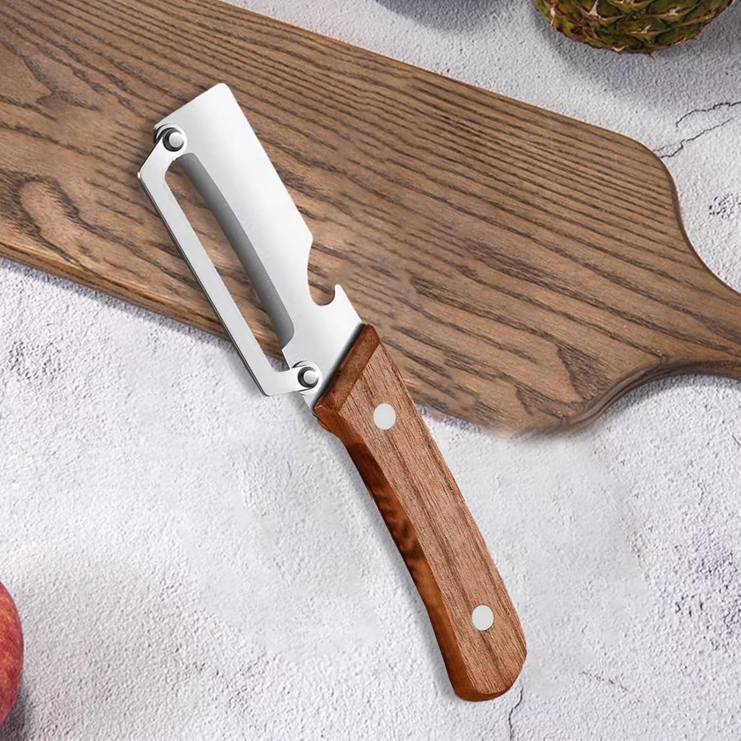 2-in-1 Fruit & Veggie Peeler with Built-in Bottle Opener