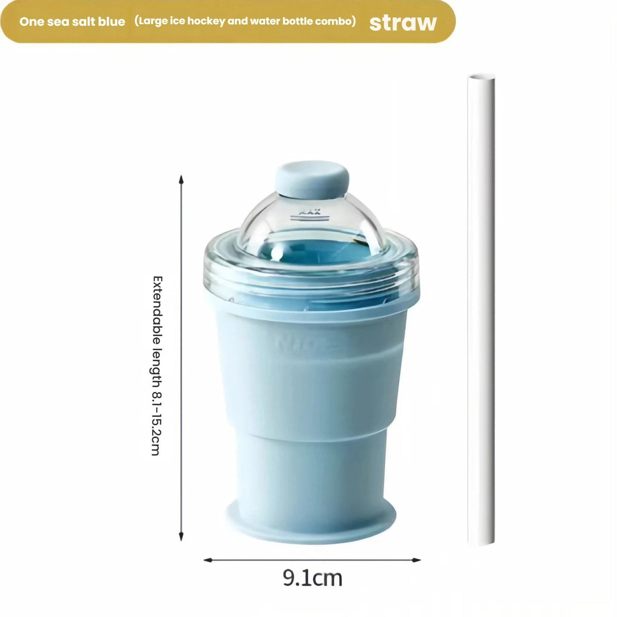 Foldable Silicone Ice Ball Cup – 2-in-1 Drink & Mold