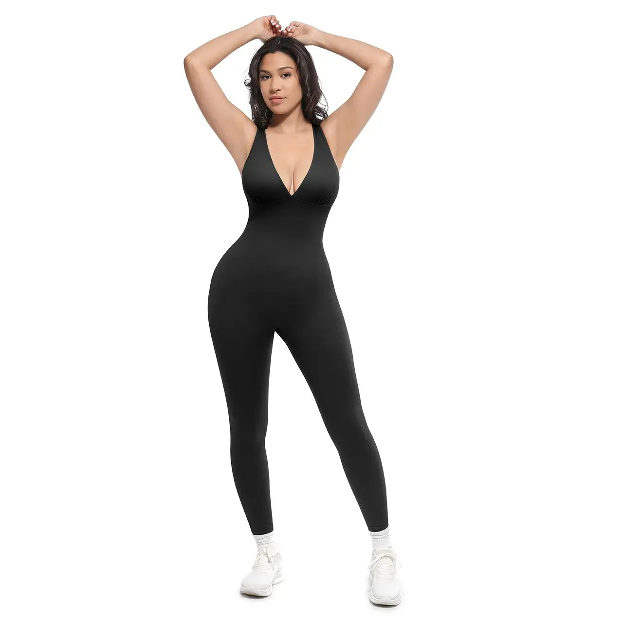 💜Deep V Sculpting Shapewear Bodysuit – Smooth, Lift & Shape Effortlessly