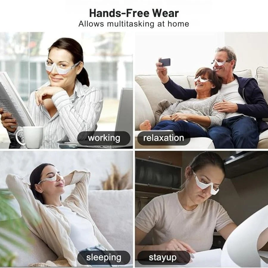 Red Light Therapy Eye Glasses – Reduce Dark Circles & Eye Fatigue