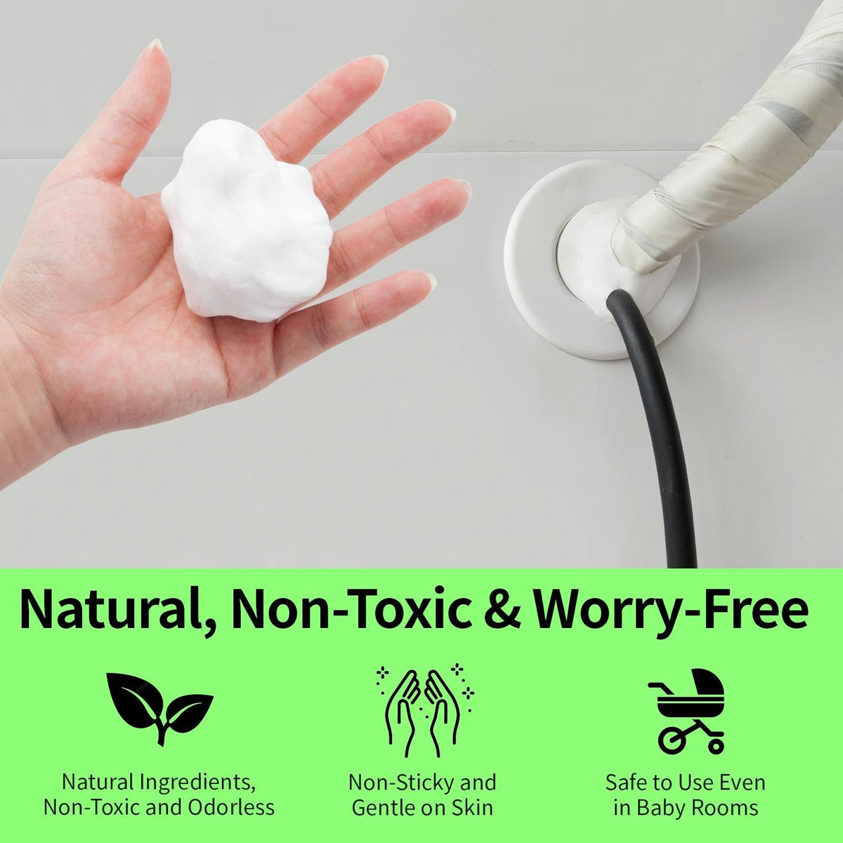 6 PCS Waterproof Seal Putty for Wall Holes & Pipe Repairs – Moldable, Fast-Curing Leak Repair