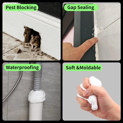 6 PCS Waterproof Seal Putty for Wall Holes & Pipe Repairs – Moldable, Fast-Curing Leak Repair
