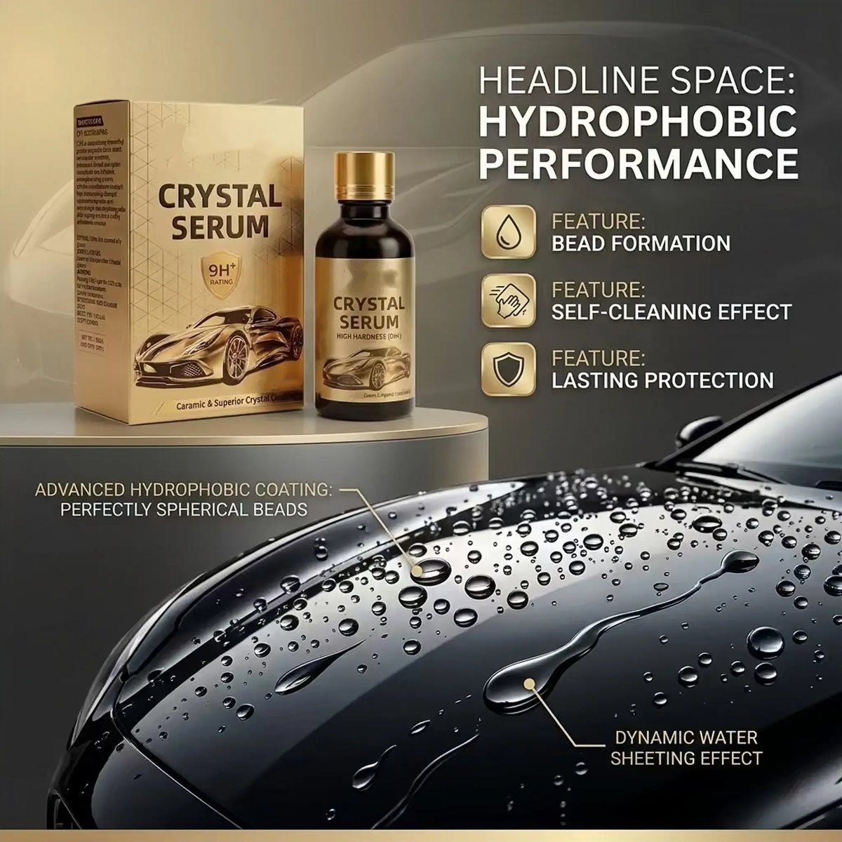 Graphene Ceramic Coating 9H – Long-Lasting Car Paint Protection 100ML