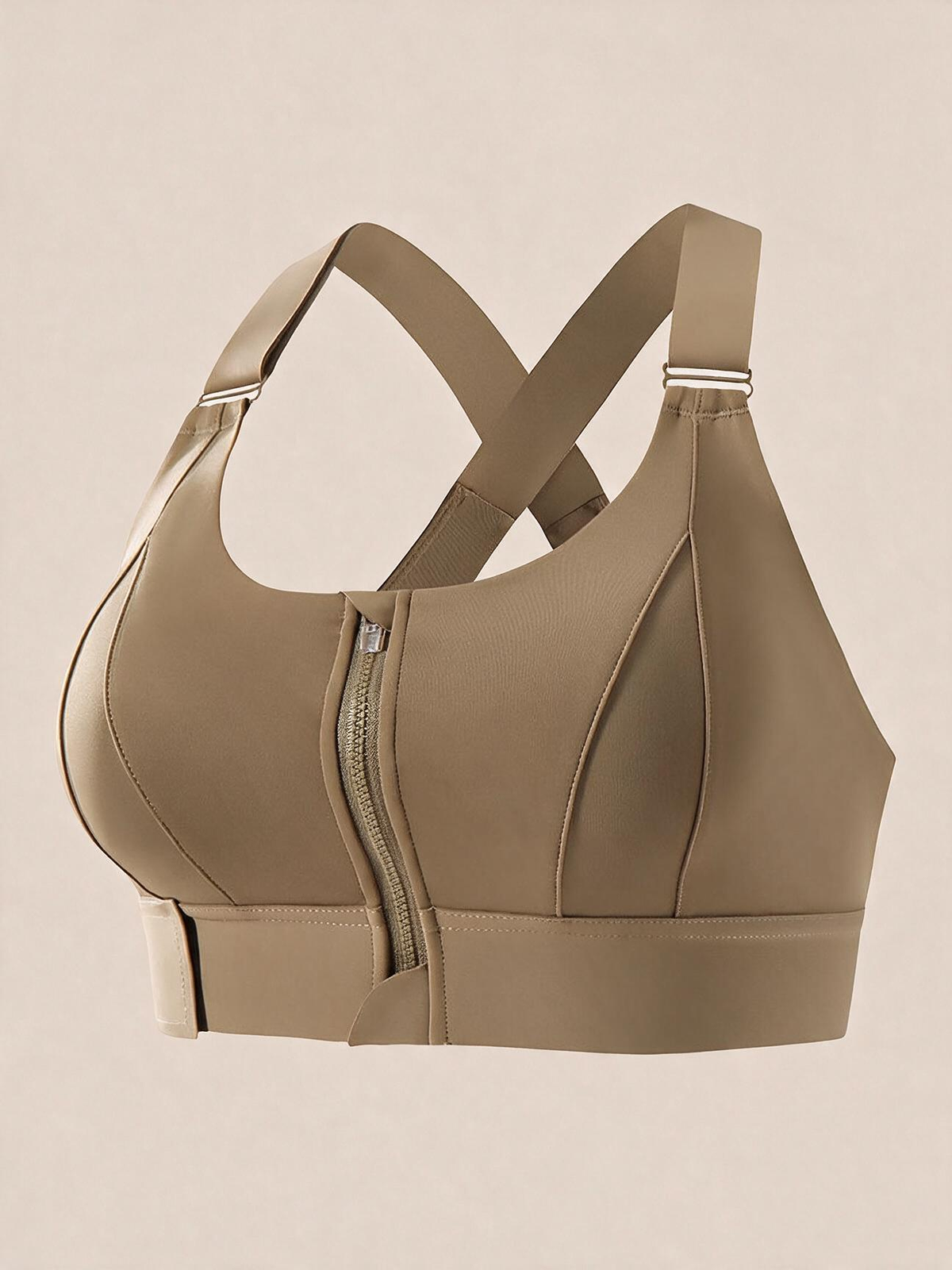 The Vela Front-Zip Adjustable Sports Bra