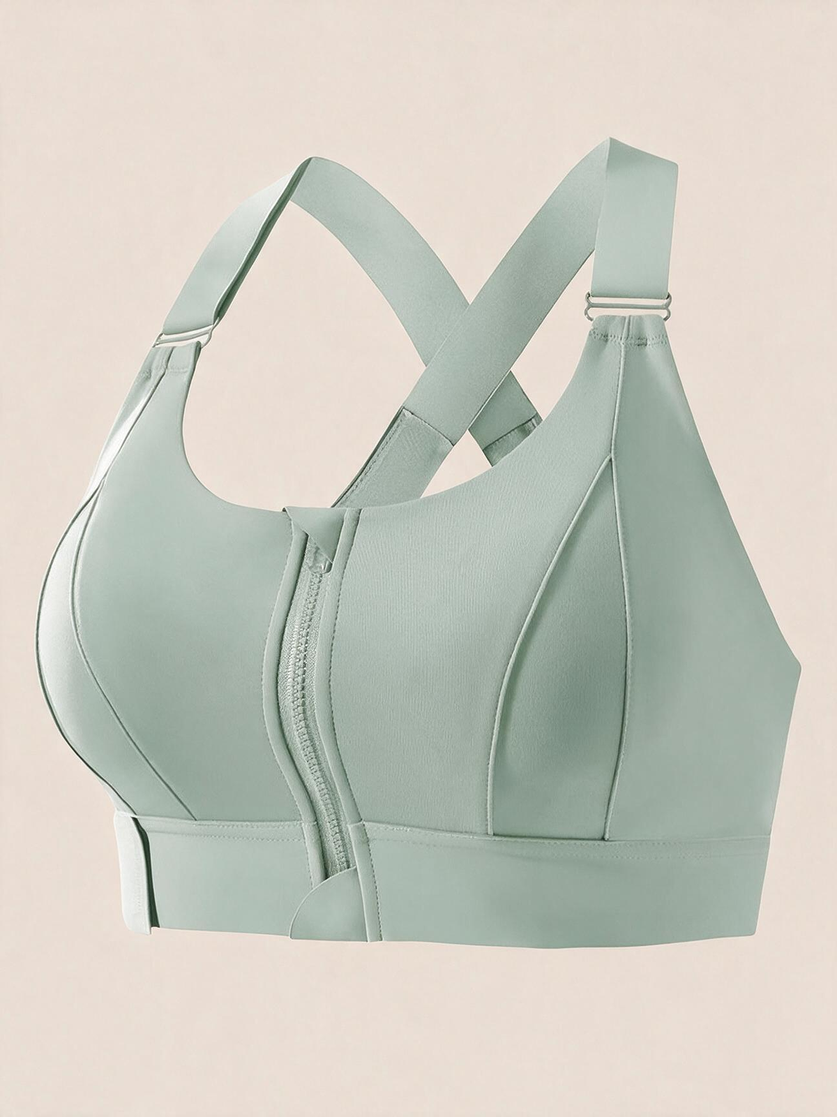 The Vela Front-Zip Adjustable Sports Bra