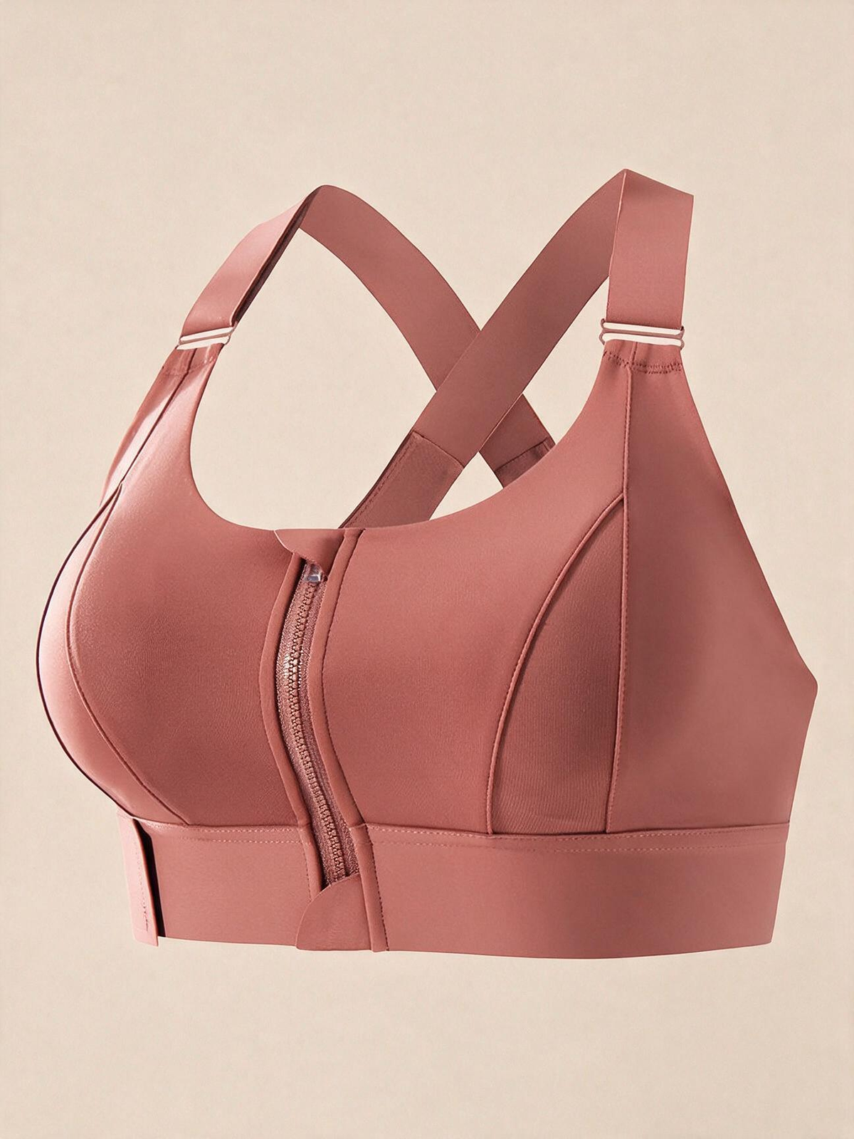 The Vela Front-Zip Adjustable Sports Bra