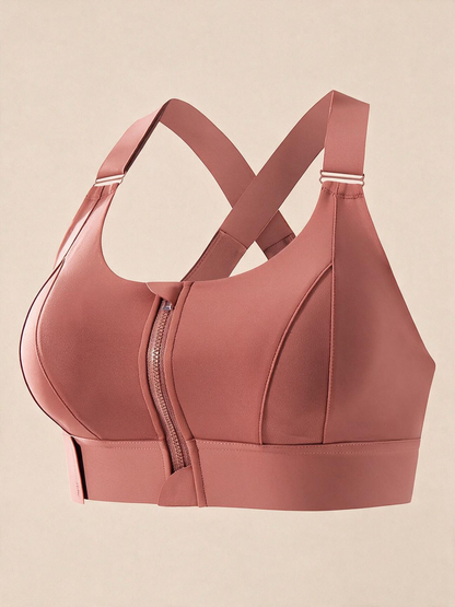 The Vela Front-Zip Adjustable Sports Bra