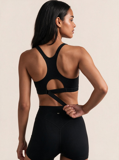 The Vela Front-Zip Adjustable Sports Bra