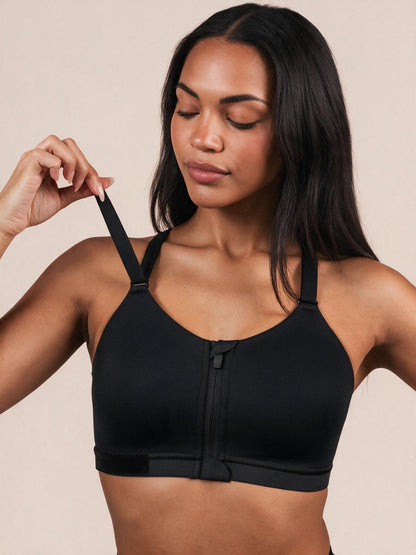 The Vela Front-Zip Adjustable Sports Bra