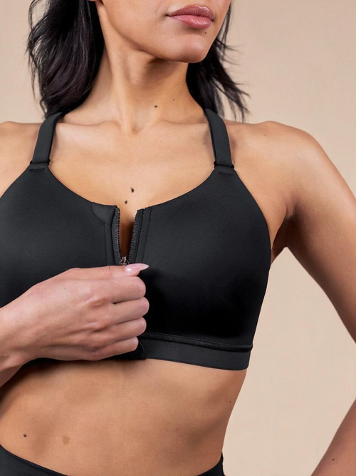 The Vela Front-Zip Adjustable Sports Bra