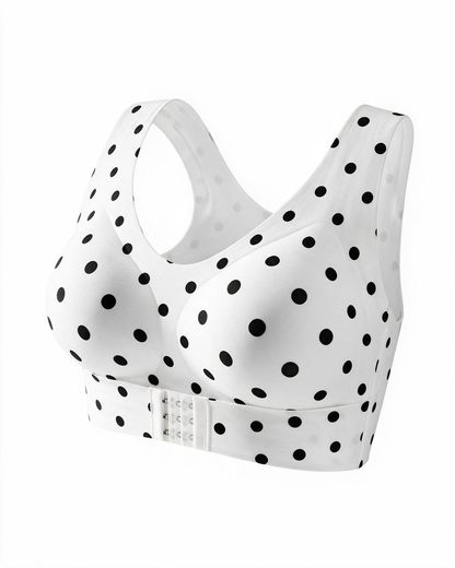 Front Closure Cross-Back Posture Bra – Wireless Support Comfort