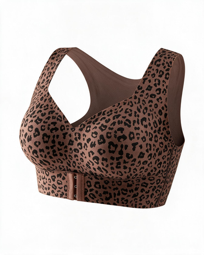 Front Closure Cross-Back Posture Bra – Wireless Support Comfort