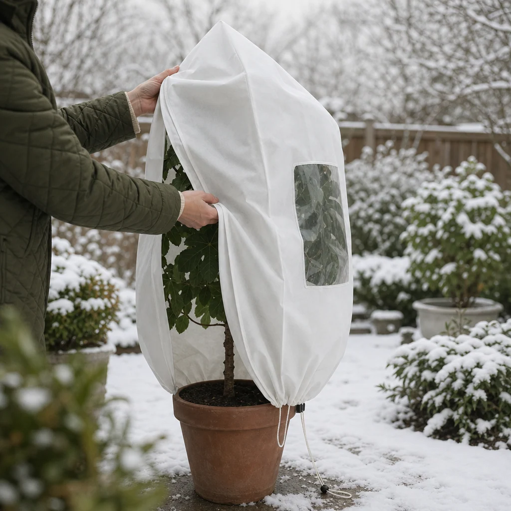 Mesh Window Zippered Plant Frost Cover