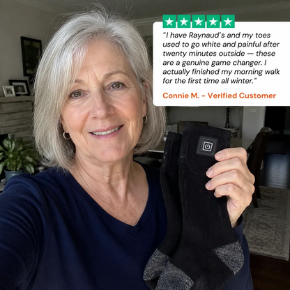 Rechargeable Heated Socks - Adjustable Temperature