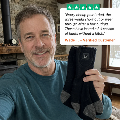 Rechargeable Heated Socks - Adjustable Temperature