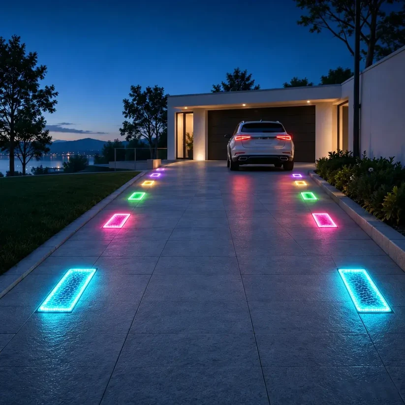 Solar 4×8 Inch LED Paver Lights