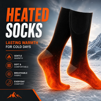 Rechargeable Heated Socks - Adjustable Temperature