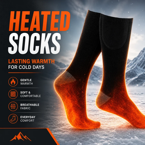 Rechargeable Heated Socks - Adjustable Temperature